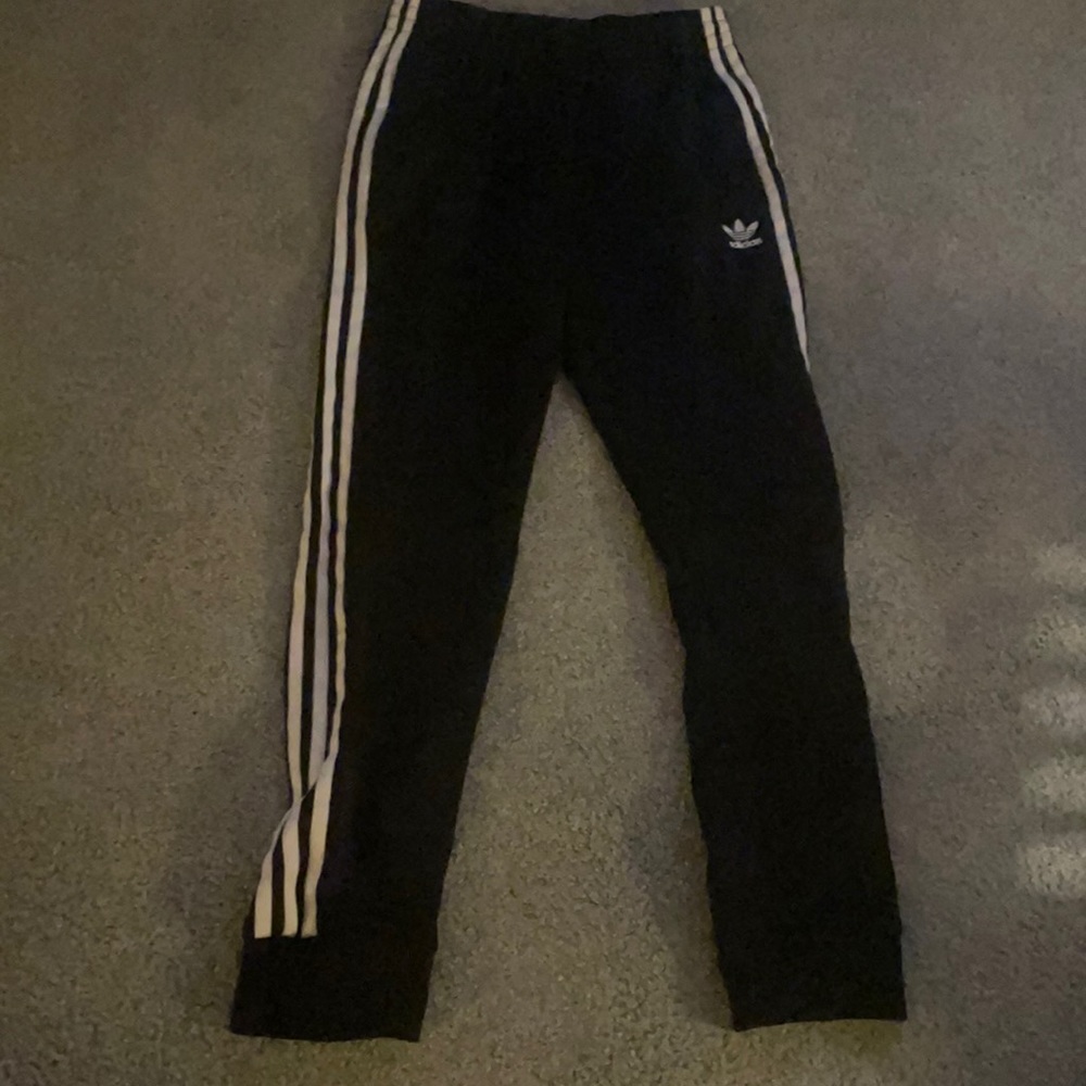 Black adidas sweat pants